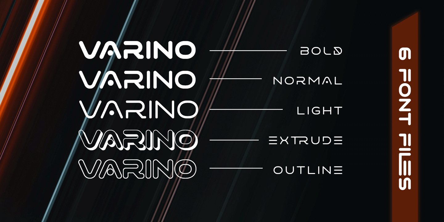 Пример шрифта Varino #8